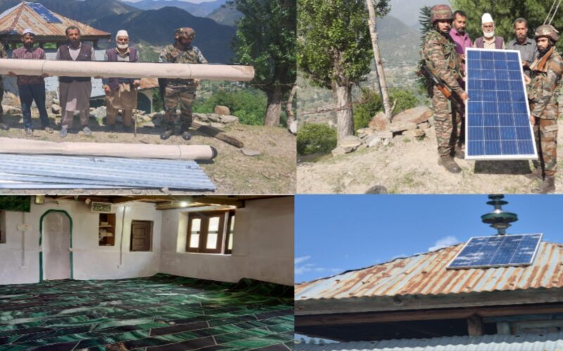 Indian Army Assists in Restoration of Damaged Masjid in Chota Gaon Mohalla, Ibkot Village