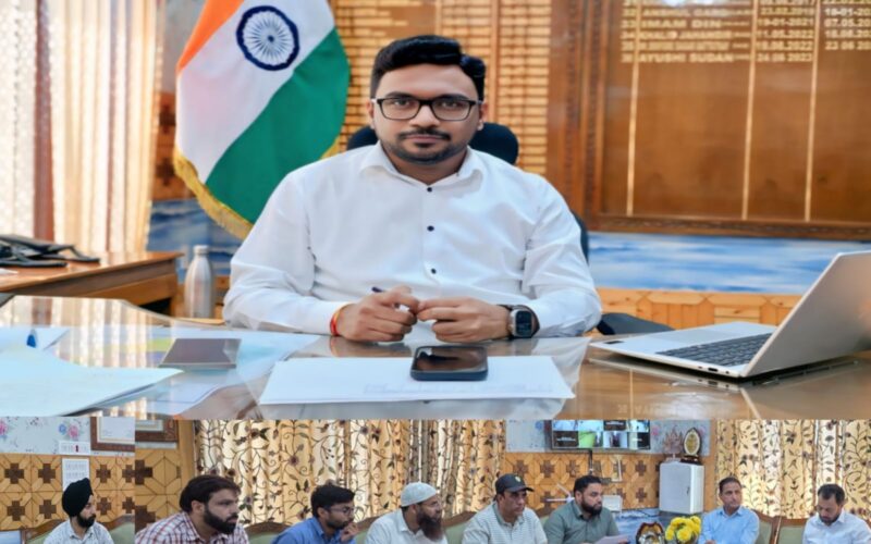 DC Kupwara Reviews Developmental Works and Beautification of Kupwara Town