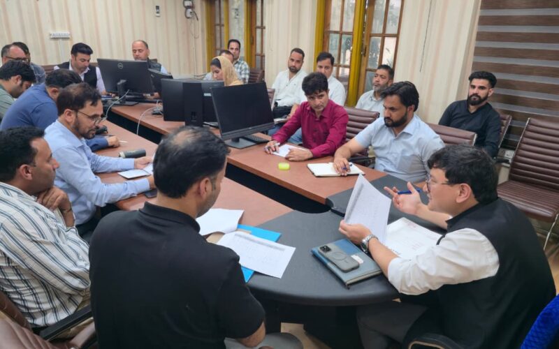 DC Baramulla Reviews Progress of PMAY-Urban 2.0