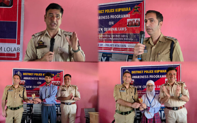 District Police, Kupwara Conducts Awareness Programmes on New Criminal Laws (NCL)