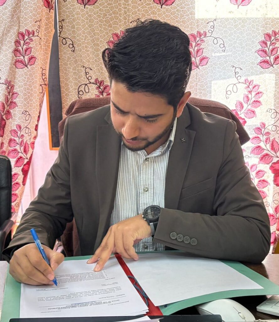 Rahil Amin assumes charge as ALC Kupwara