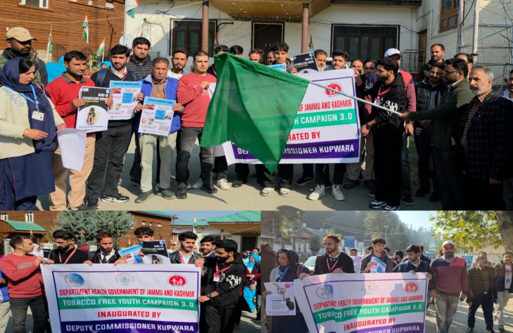 DC Kupwara Flags Off “Tobacco-Free Youth Campaign 3.0” Rally  to Promote Healthy, Smoke-Free Society