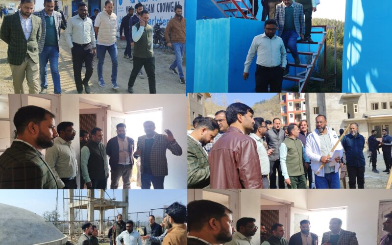 DC Kupwara visits Handwara sub division, inspects Transit Accommodations Nutnussa, Kulangam and Water Supply Schemes