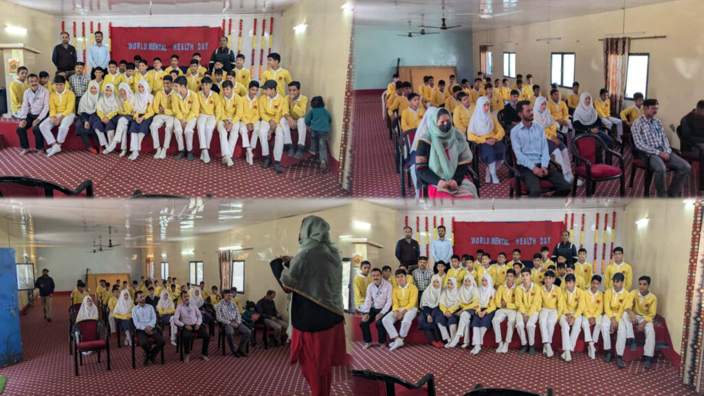 TLSC Tangdhar Organises Awareness and Action Programme on World Mental Health Day at Army Goodwill School Teetwal Karnah