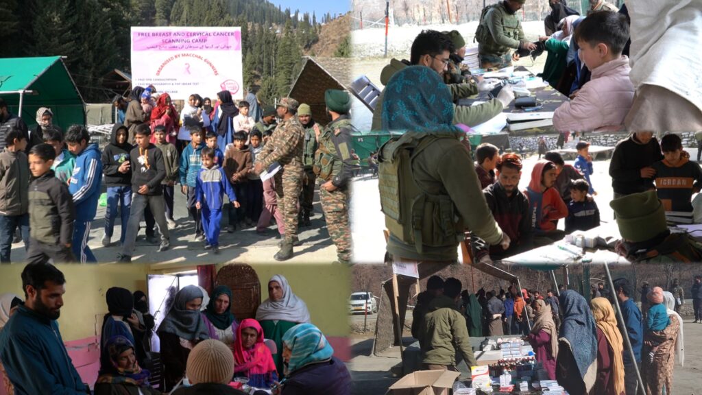 Indian Army organisesd Free Medical Camp in Dudi/Macchal Village ; Over 500 Residents Benefitted