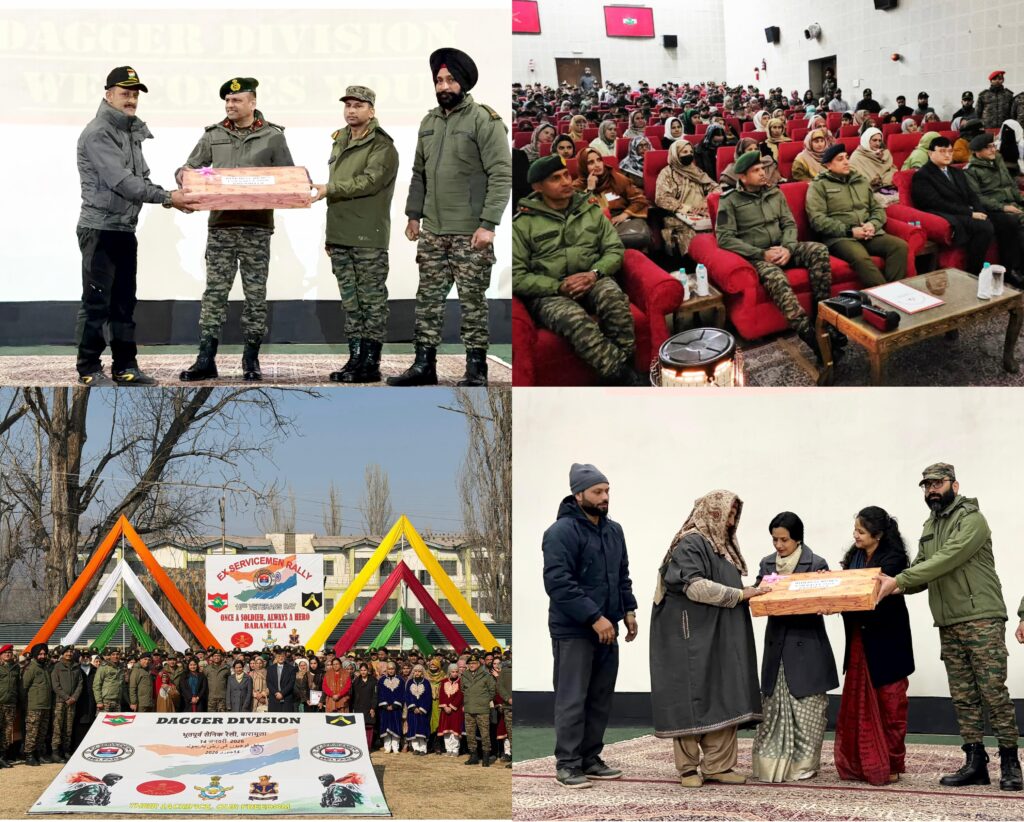 Himalayan Brigade Hosts Ex Servicemen Rally at Daggar Division in Baramulla