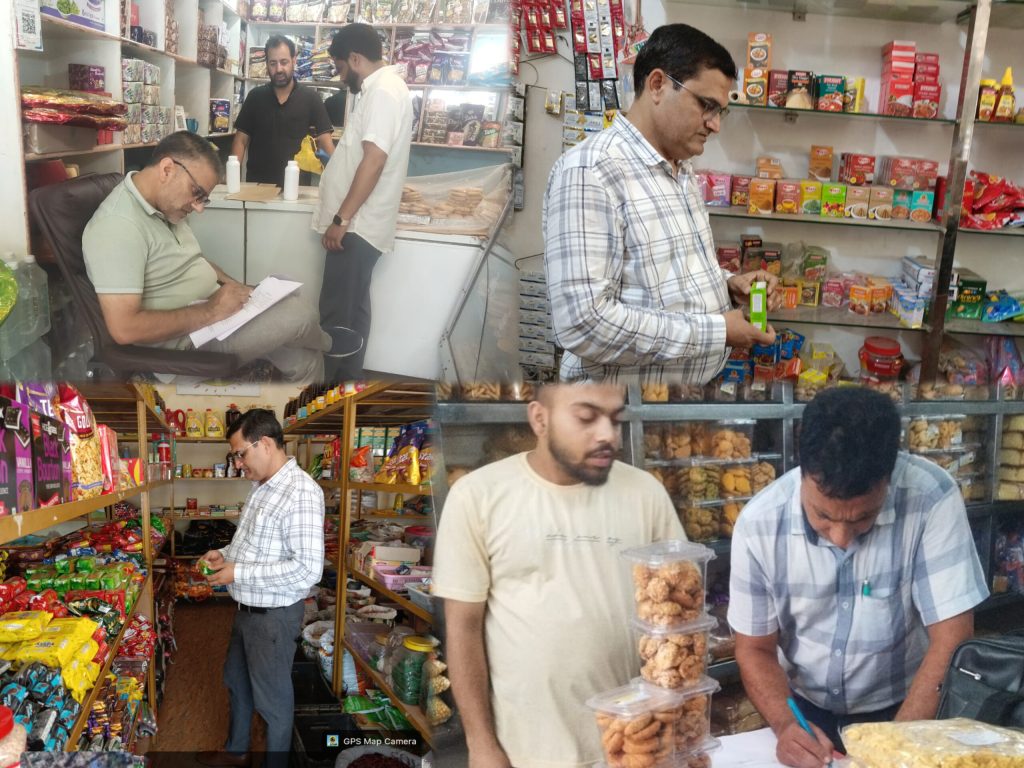 FDA J&K Conducts Special Enforcement Drive on Bakery and Milk Products; 159 Inspections Conducted and 126 Food Samples Collected