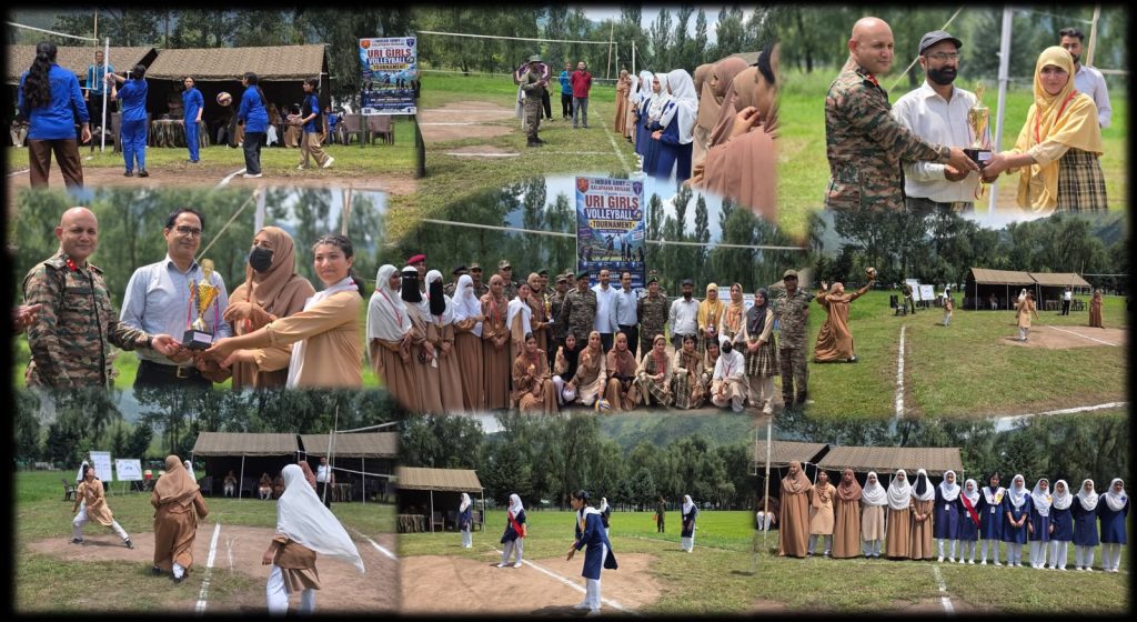 Indian Army’s Kalapahar Brigade Organised Girls Volleyball Tournament in Uri to Promote Sports and Women Empowerment