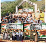 A spectacular Independence Day  celebration by Indian Army Dagger Division with Students and Border Villagers at Kaman Aman Setu marks India’s 80th Independence Day