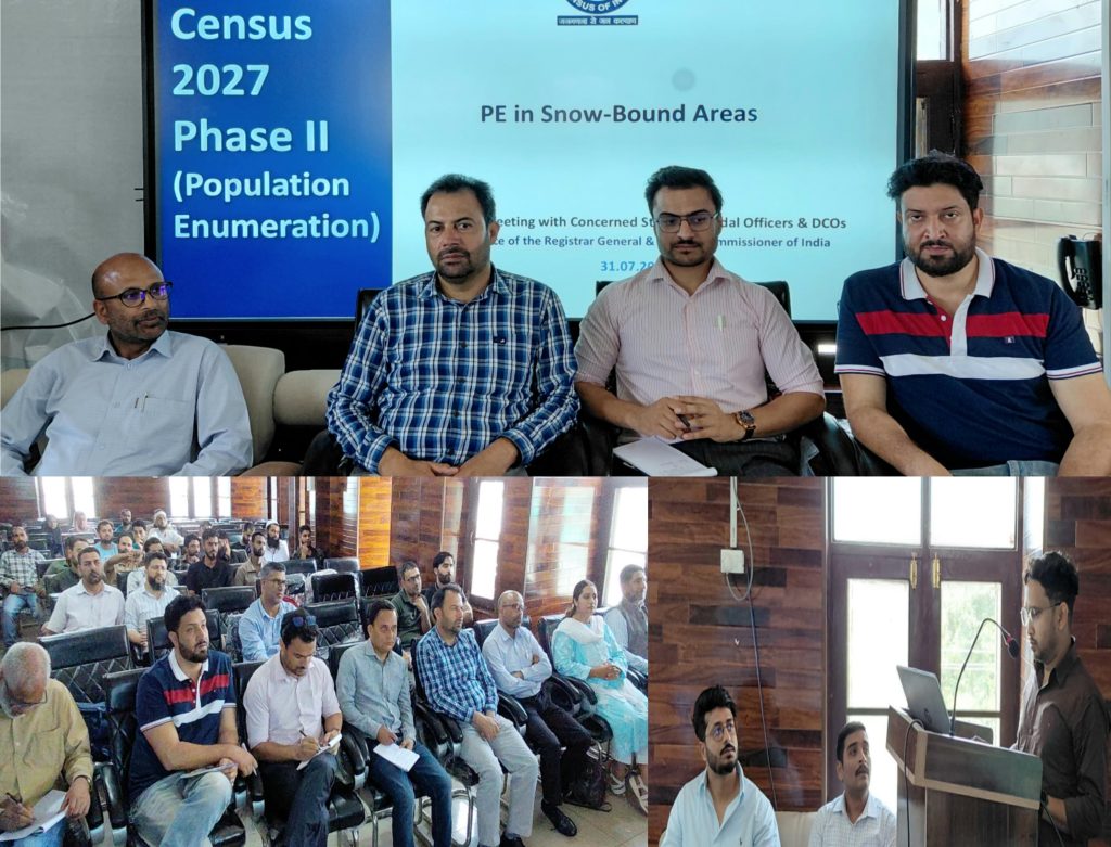 District Administration Kupwara Organizes Training Session Under Census 2027 Phase II