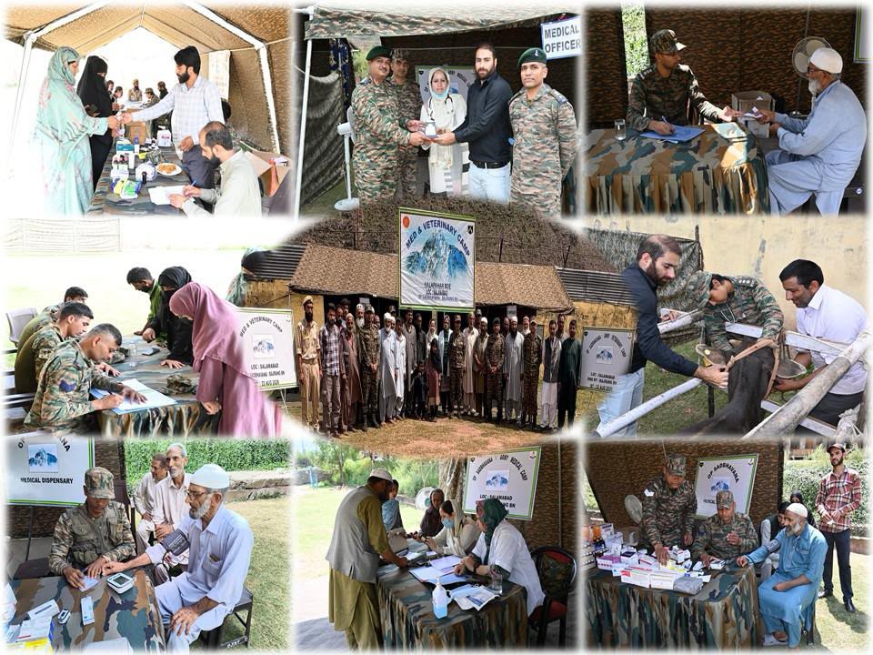Indian Army Organises Medical and Veterinary Camp at Salamabad, Uri Under Operation Sadbhavna