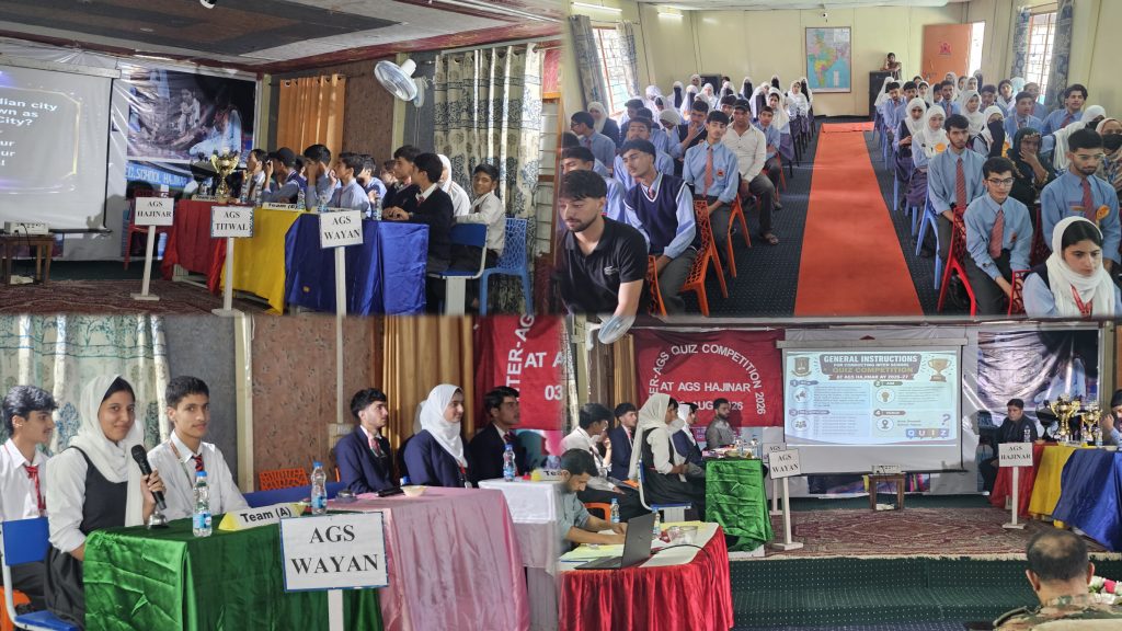 STUDENTS OF AGS WAYNE, KUPWARA SHINE IN INTER AGS QUIZ COMPETITION AT HAJINAR, TANGDHAR