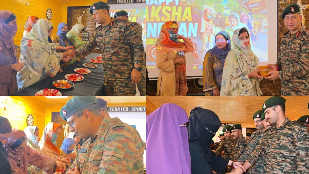 KUPWARA WOMEN CELEBRATED RAKSHABANDHAN WITH SOLDIERS AT PATAHIRRI GARRISSON
