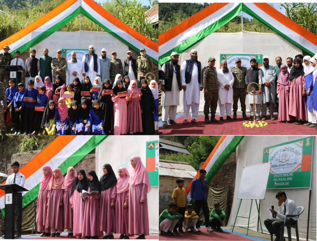 Indian Army Organises Teachers’ Day Programme at Churunda Middle School