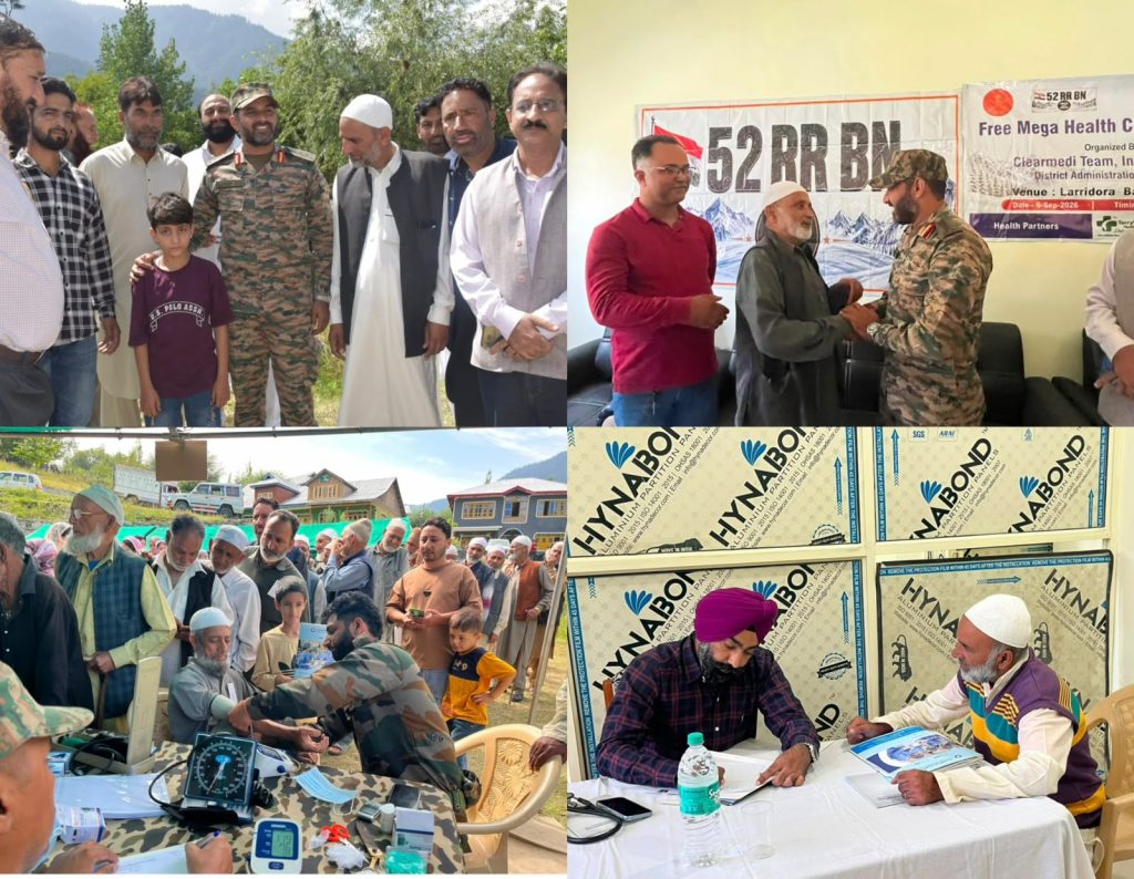 Mega Health Check-Up Camp Organised at Larridora in Baramulla