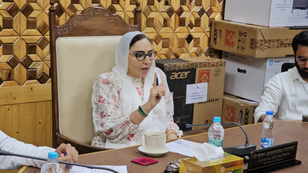 Dr Andrabi distributes Computer Systems among Shrine Administrations