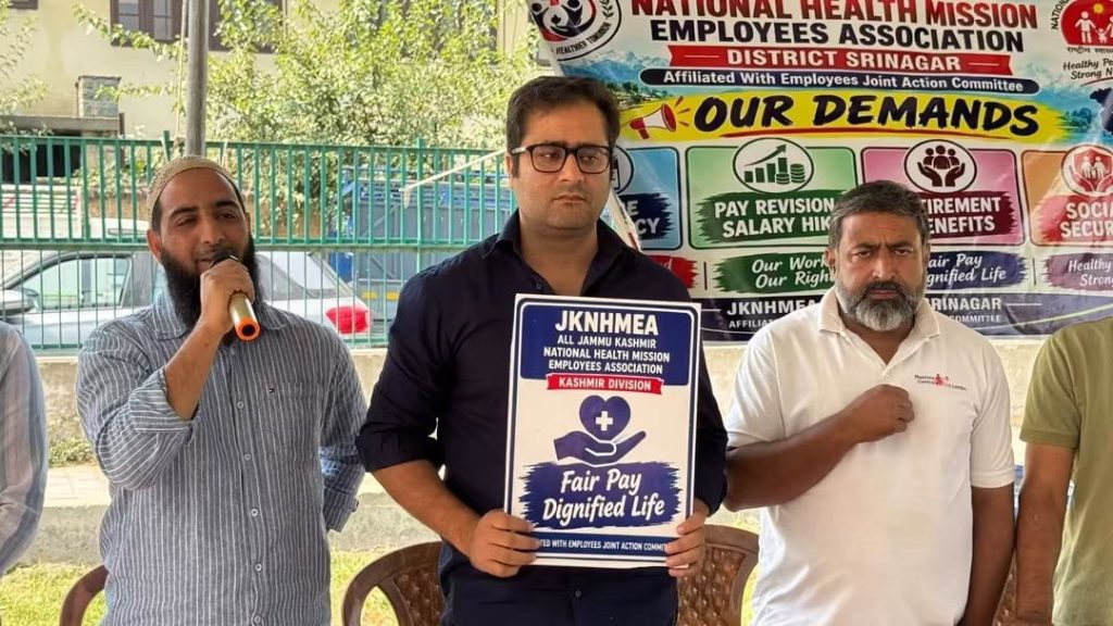 Zuhaib Mir Calls for Urgent Resolution of NHM Workers’ Demands