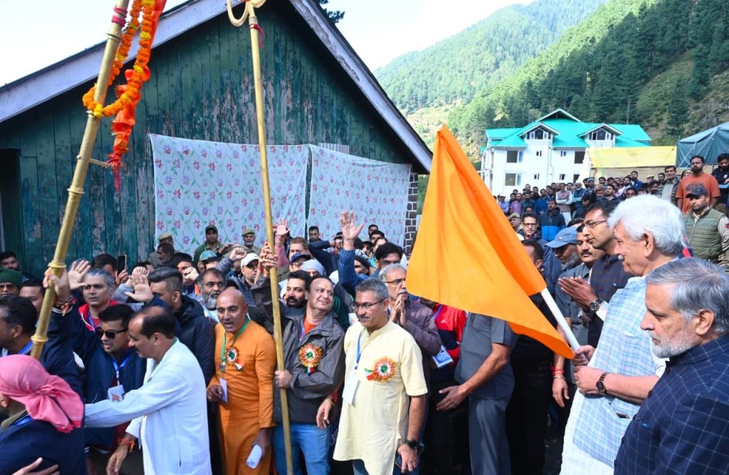 Lieutenant Governor Flags Off Harmukh–Gangbal Pilgrimage; Calls it a Living Expression of Eternal Faith