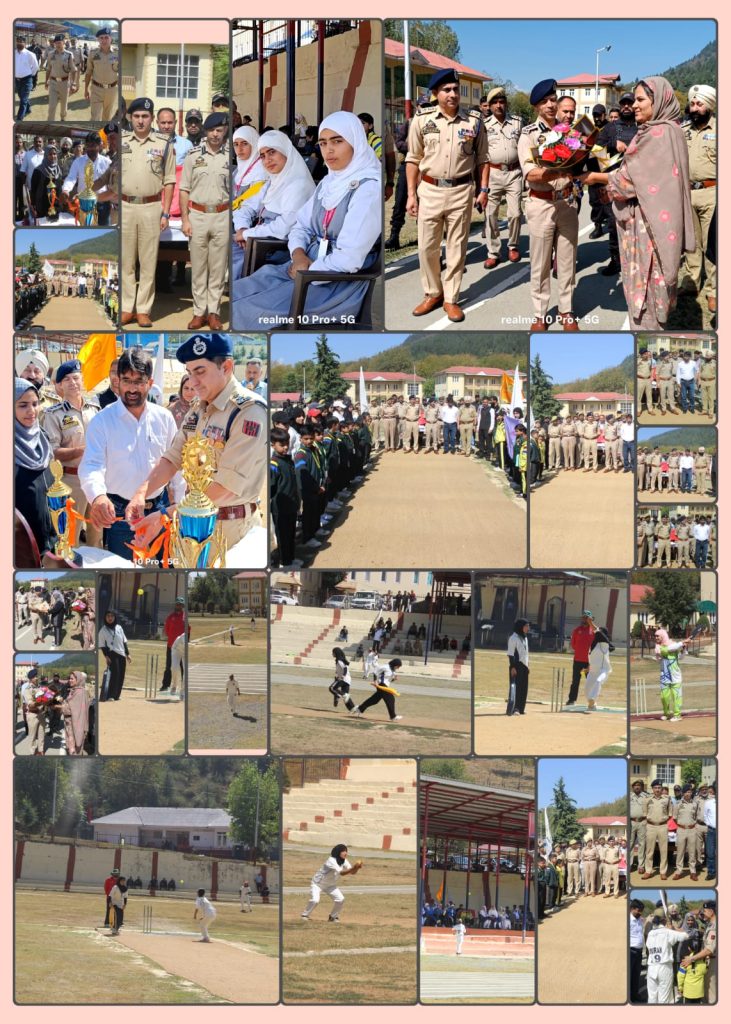 Handwara Police Organized Women’s Cricket Tournament at DPL Ground Handwara