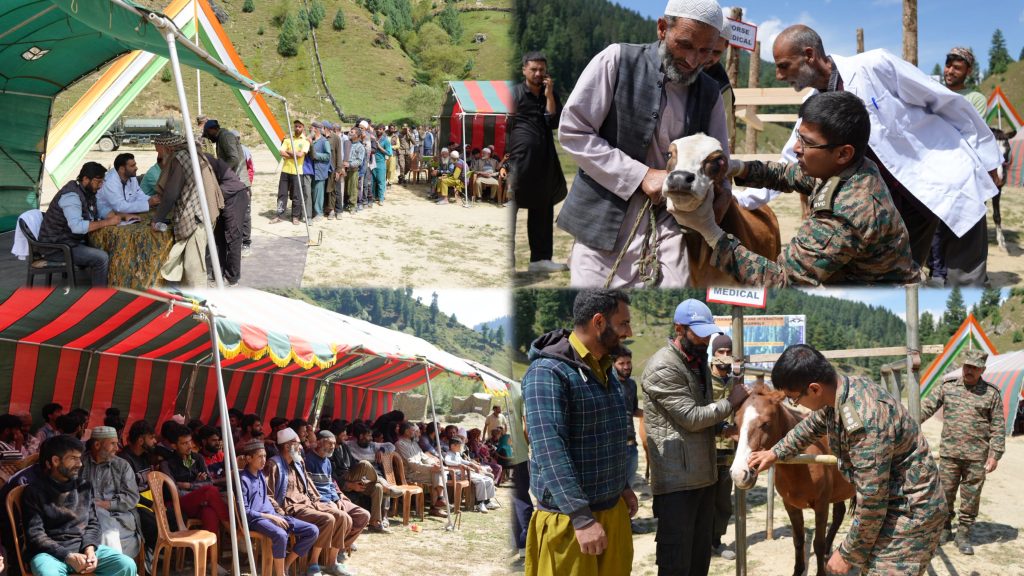 Army Holds Veterinary Camp to Support Livestock and Border Communities in Machil