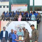 FLAG IN CEREMONY FOR CAPACITY BUILDING TOUR (CBT) FOR GIRLS STUDENTS FROM KASHMIR TO PUNE BY INDIAN ARMY